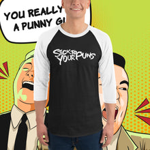 Load image into Gallery viewer, Stick To Your Puns Dad Baseball Tee