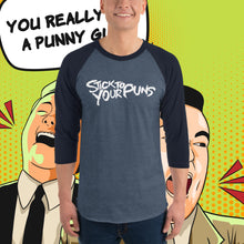 Load image into Gallery viewer, Stick To Your Puns Dad Baseball Tee